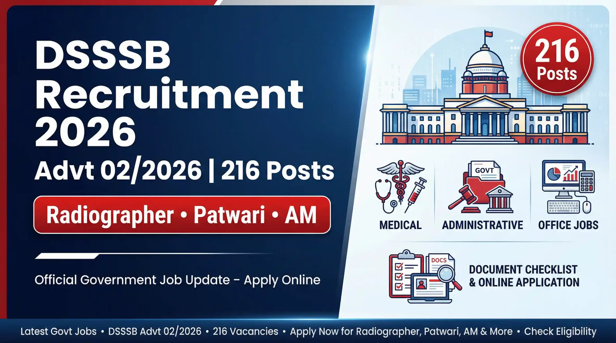 DSSSB Advt 02/2026 Recruitment 2026