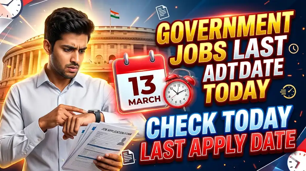 Government Jobs Last Date Today – Check Today Last Apply Date on SarkariBoss.com