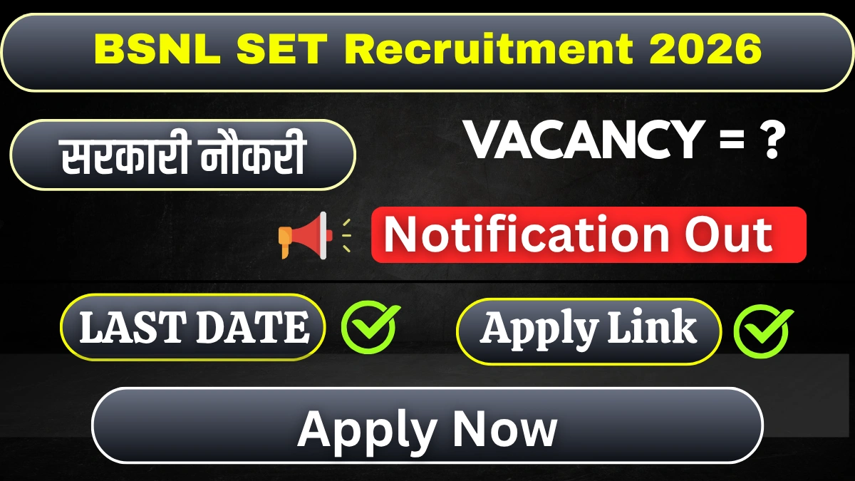 BSNL SET Recruitment 2026