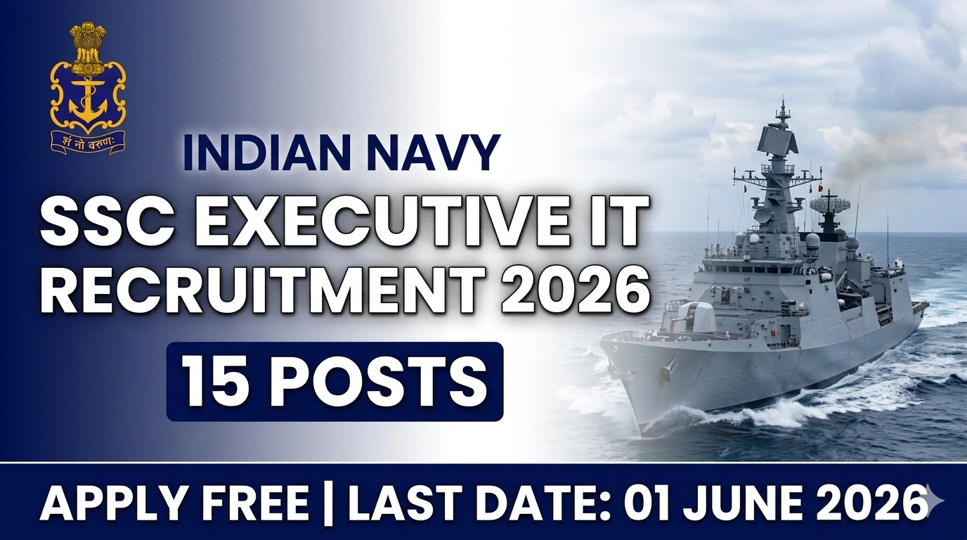 Indian Navy SSC Executive IT Recruitment 2026