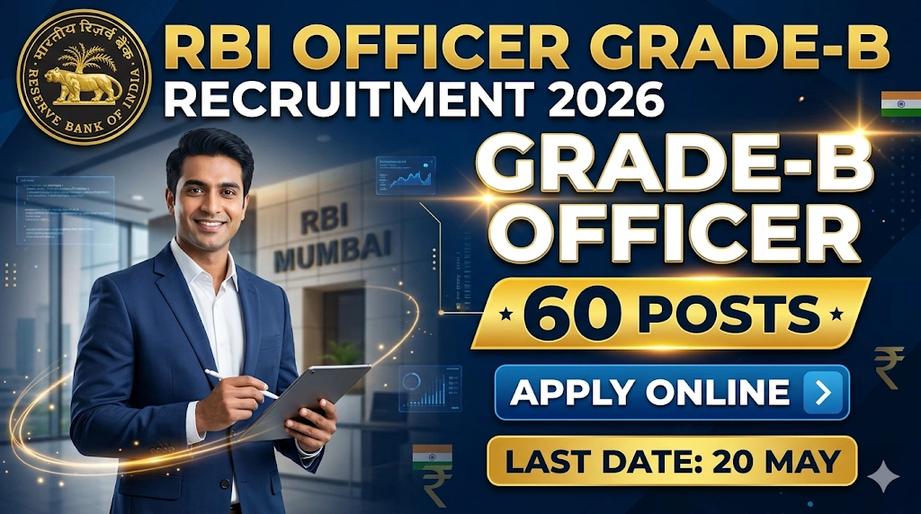 RBI Officer Grade-B Recruitment 2026 Apply Online for 60 Posts